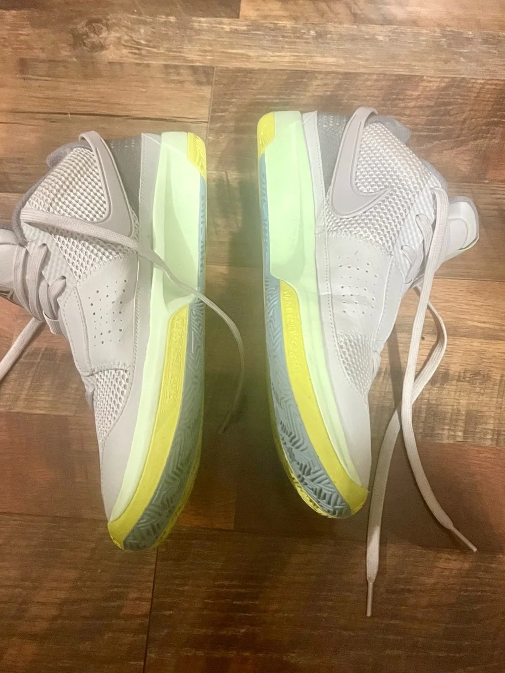 Nike Ja 1 Light Silver/Cyber sneaker size 8.5